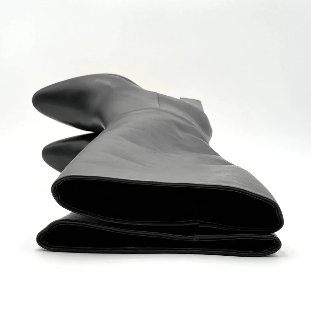 Calvin Klein Women's Size 7 M Dawna Leather Tall Knee High Boots Black NEW - Picture 5 of 13